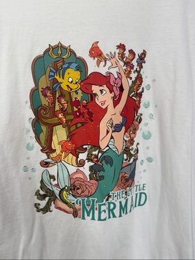 Comfort Colors White Little Mermaid Ariel Graphic Tee